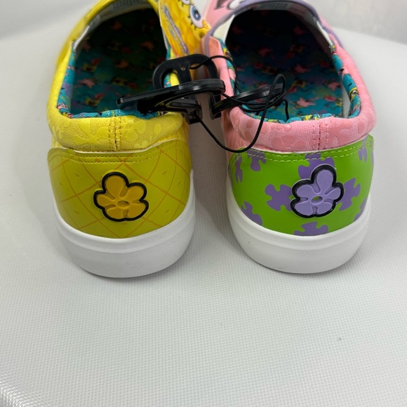 SpongeBob SquarePants Pink and Yellow Slip-On Sneakers - Picture 3 of 7